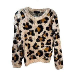 FOREVER 21 Leopard Print Sweater‎ Shirt Medium